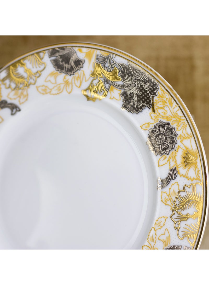 هيك طقم سفرة بورسلين يونج فينج مطلي بالذهب 97 قطعة - Image 2