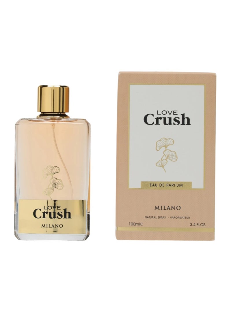 ميلانو عطر ميلانو لوف كراش للنساء - 100 مل | عطر أنثوي ساحر يجمع بين الحمضيات والياسمين ونجيل الهند - Image 1