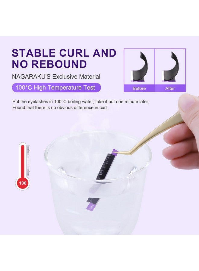 نجراكو رمش رموش فردية 0.05 مم D الضفيرة 14 مم كلاسيكي أسود غير لامع ناعم طبيعي متخصص 16 صفوف لوازم صالون التجميل - Image 3