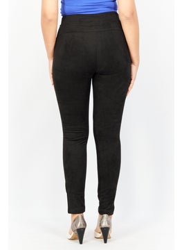 ESPRIT Women Regular Fit Solid Pants, Black  - Image 2