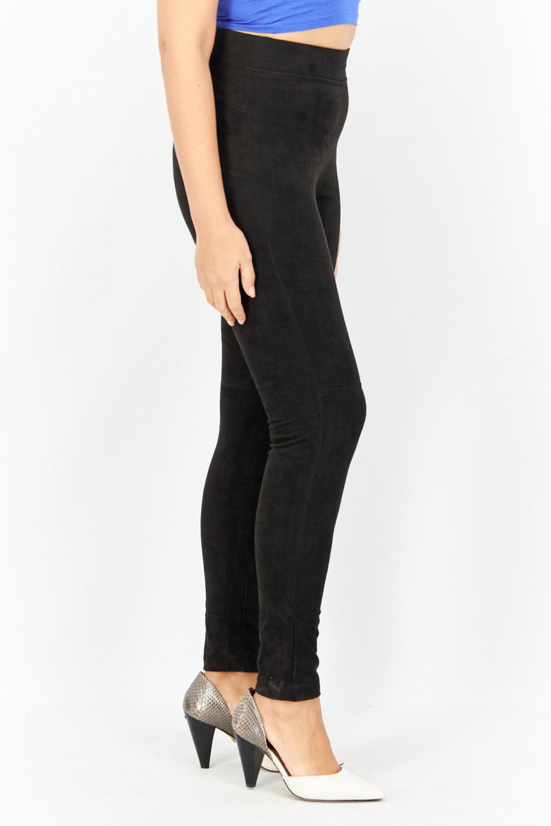 ESPRIT Women Regular Fit Solid Pants, Black - Image 4