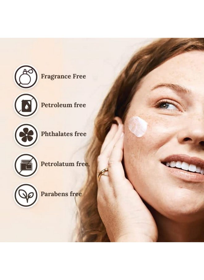 Wild Naturals - Face Moisturizer For Dry Skin - Facial Moisturizer For Women & Men - Dry Skin Face Moisturizer With Manuka Honey, Aloe Vera & Cehami - Soothing & Redness Relief Face Creams For Sensitive Skin & Eczema - Image 1