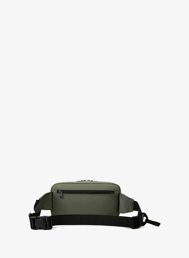 هايك Hike 11-inch Waist Bag Anti-Theft Water Resistant Shock Proof Business Leisure Crossbody Chest Bag for Men and Women, HK2121-Green
