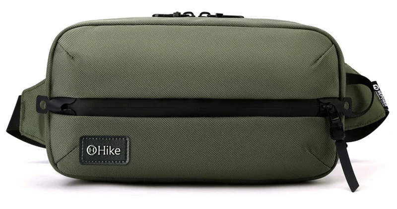Waist Bag Anti-Theft Water Resistant Shock Proof Business Leisure Crossbody Chest Bag for Men and Women, HK2121, Green