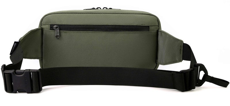 HIKE Waist Bag Anti-Theft Water Resistant Shock Proof Business Leisure Crossbody Chest Bag for Men and Women, HK2121, Green - Image 4