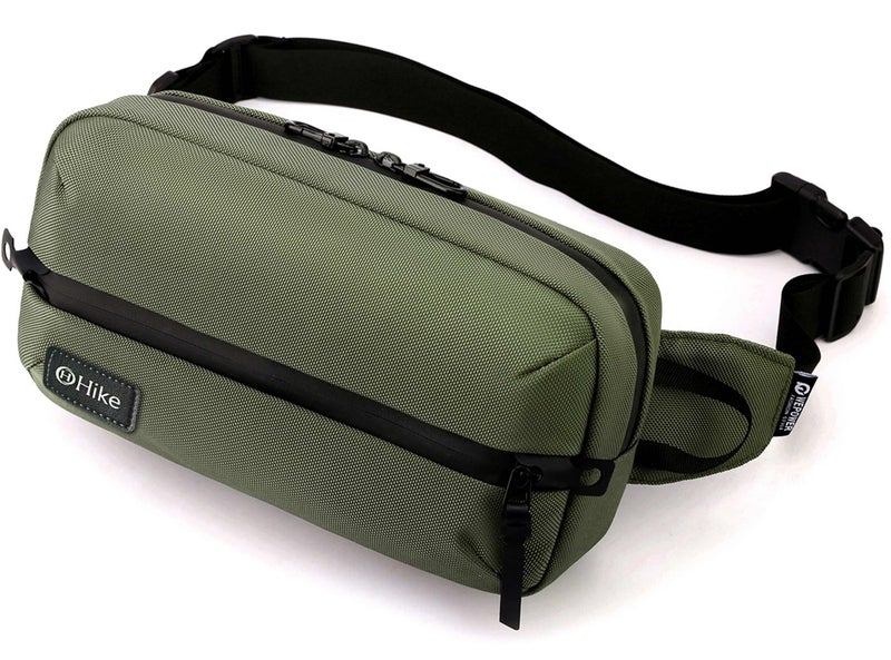 HIKE Waist Bag Anti-Theft Water Resistant Shock Proof Business Leisure Crossbody Chest Bag for Men and Women, HK2121, Green - Image 3