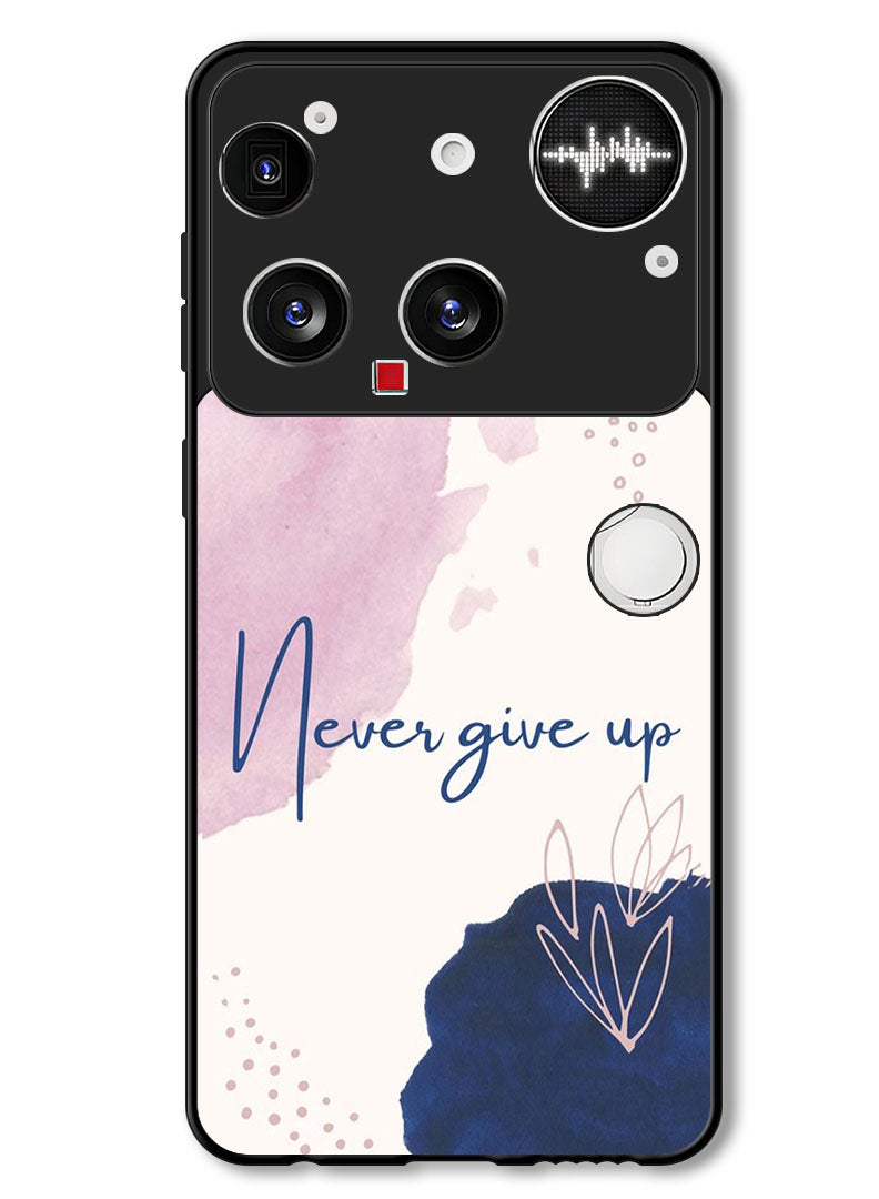 Theodor Case Compatible with Nothing Phone (3) 6.67 Inch Protection Shockproof Bumper Cover Never Give up - Image 1