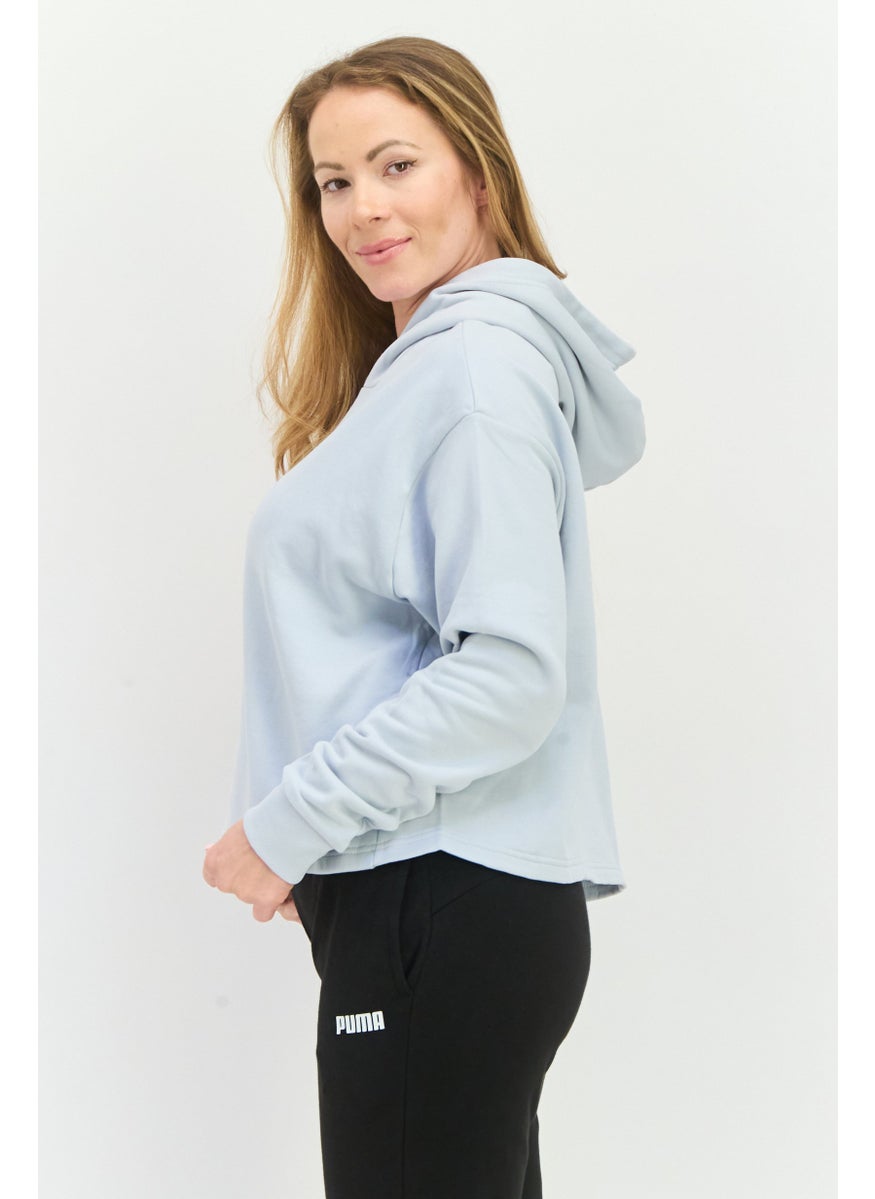 PUMA Women Sportswear Fit Long Sleeves Outdoor Sweatshirt, Light Grey  - Image 2