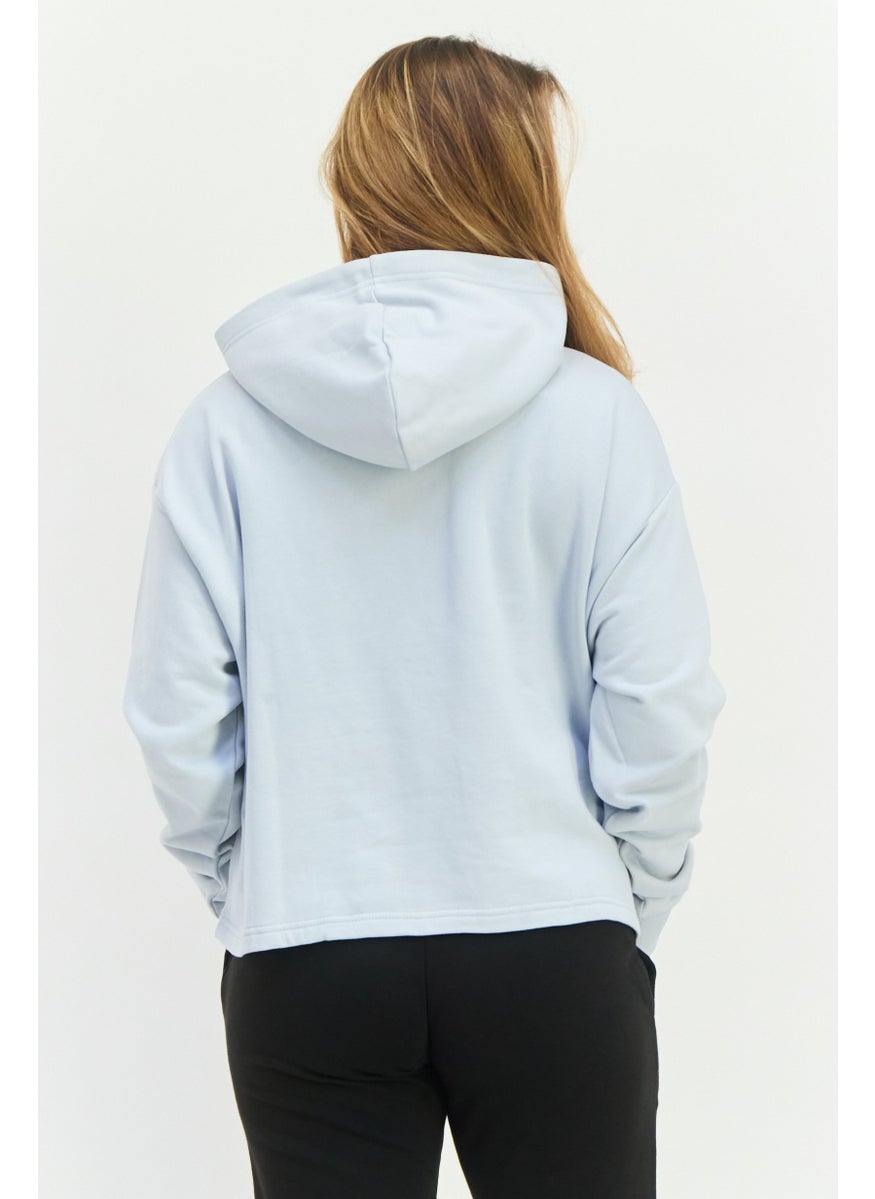 PUMA Women Sportswear Fit Long Sleeves Outdoor Sweatshirt, Light Grey  - Image 3