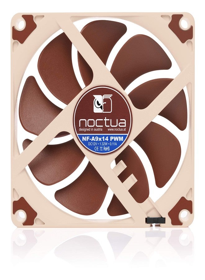 Noctua NF-A9x14 PWM, Leiser Premium-Lüfter, 4-Pin (92x14mm, Braun) - Image 3