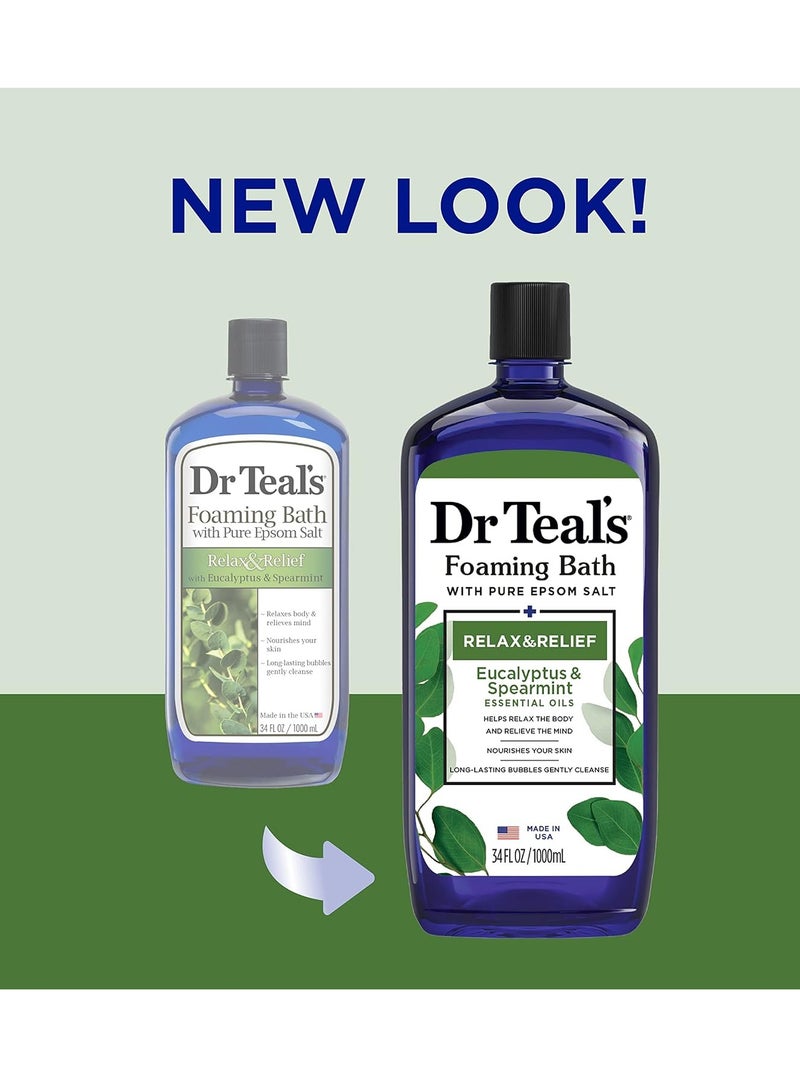 Dr Teal's® Comfort & Calm Pure Epsom Salt Foaming Bath Wash, 34 Oz - Pick 'n Save