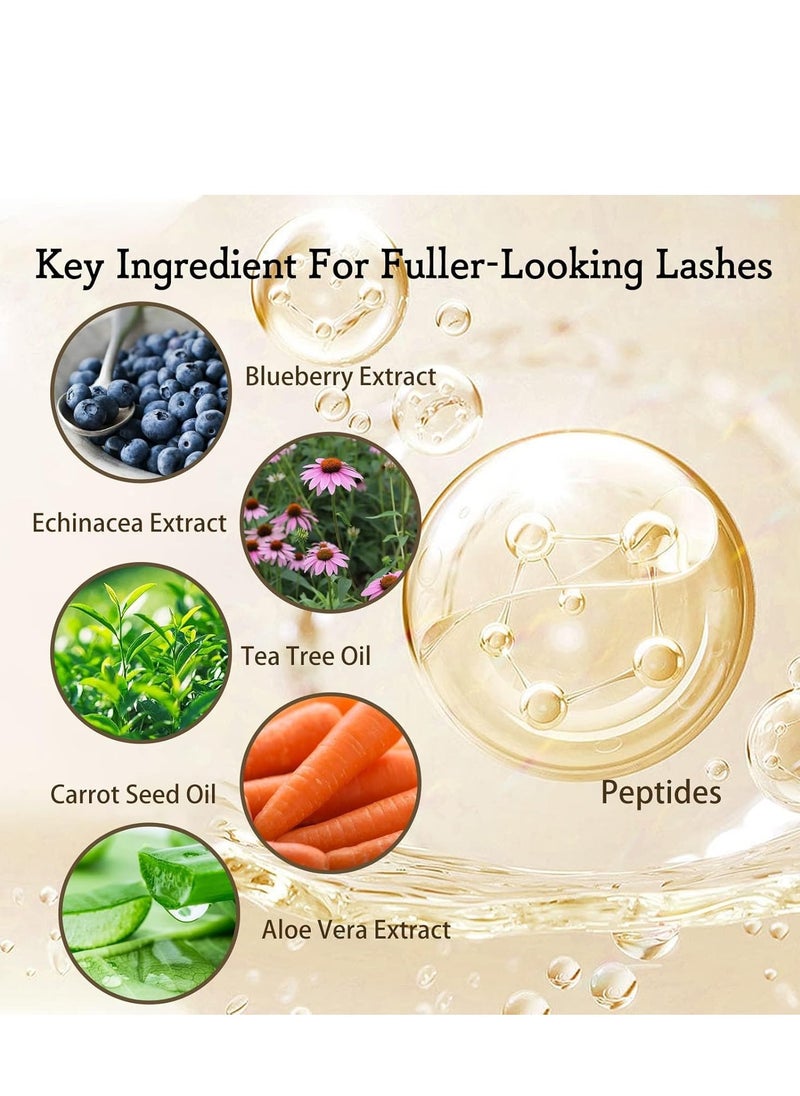 EELHOE - Eyelashes Enhancer Liquid, Organic Castor Oil with Brush, Advanced Formula for Longer Fuller Thicker Eyelashes and Eyebrows, Perfect for Natural Growth Boost, 20ML - Image 1