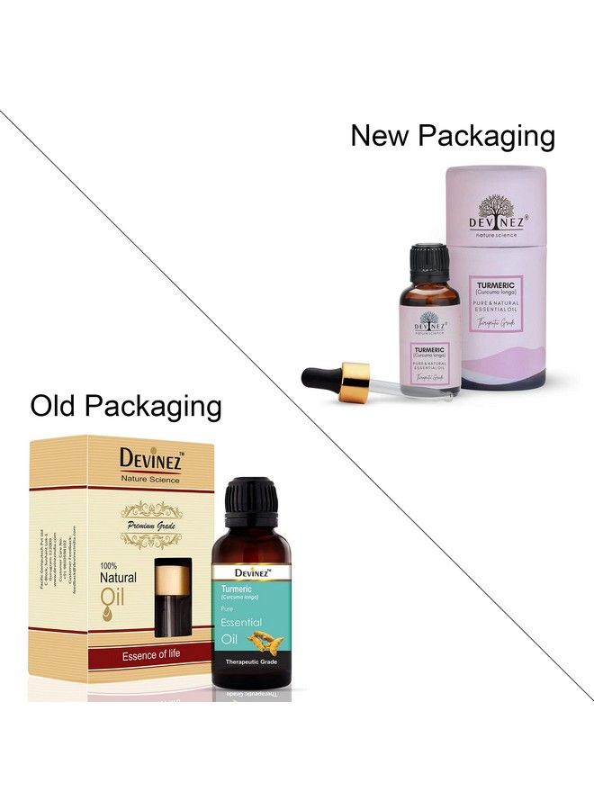 Devinez Turmeric Essential Oil 100% Pure Natural & Undiluted For Hair Care Acne Perfect For Aromatherapy Relaxation Skin Therapy And Blemishes 15Ml - Image 3