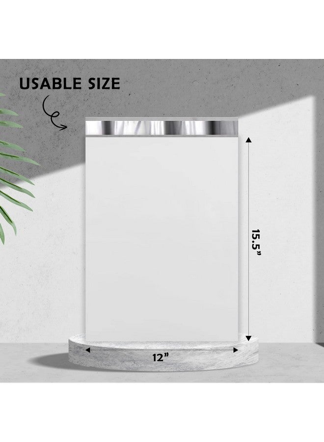 Yens Poly Mailers 12X15.5 100 Pack Whitestrong Self Seal Adhesive Shipping Envelopes Waterproof For Shipping Mailing Packaging M5 - Image 2