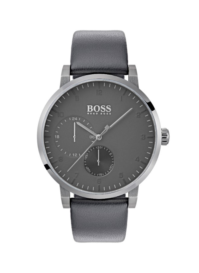 HUGO BOSS Men's Leather Wrist Watch 1513595  - Image 1