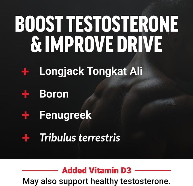 Force Factor Test X180 Gummies Testosterone Booster for Men with Tongkat Ali Horny Goat Weed Tribulus Terrestris Fenugreek  Black Maca Supplement Men Berry Punch 60 Gummies 1Pack - Image 4