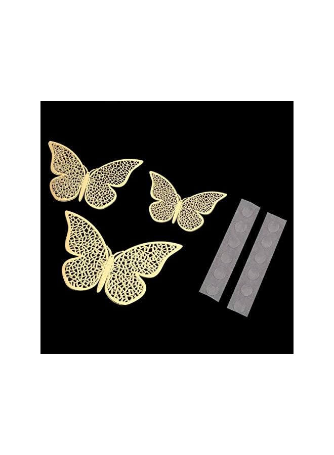 Zaboon 3D Pvc Butterfly Wall Stickers Decals Diy Hollow Wallpaper Poster Kids Rooms Party Wedding Home Decoration B Type - Image 3