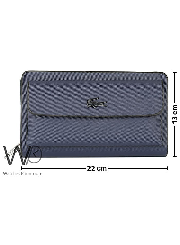 Lacoste Navy Blue Hand Men's Wallet - Image 3