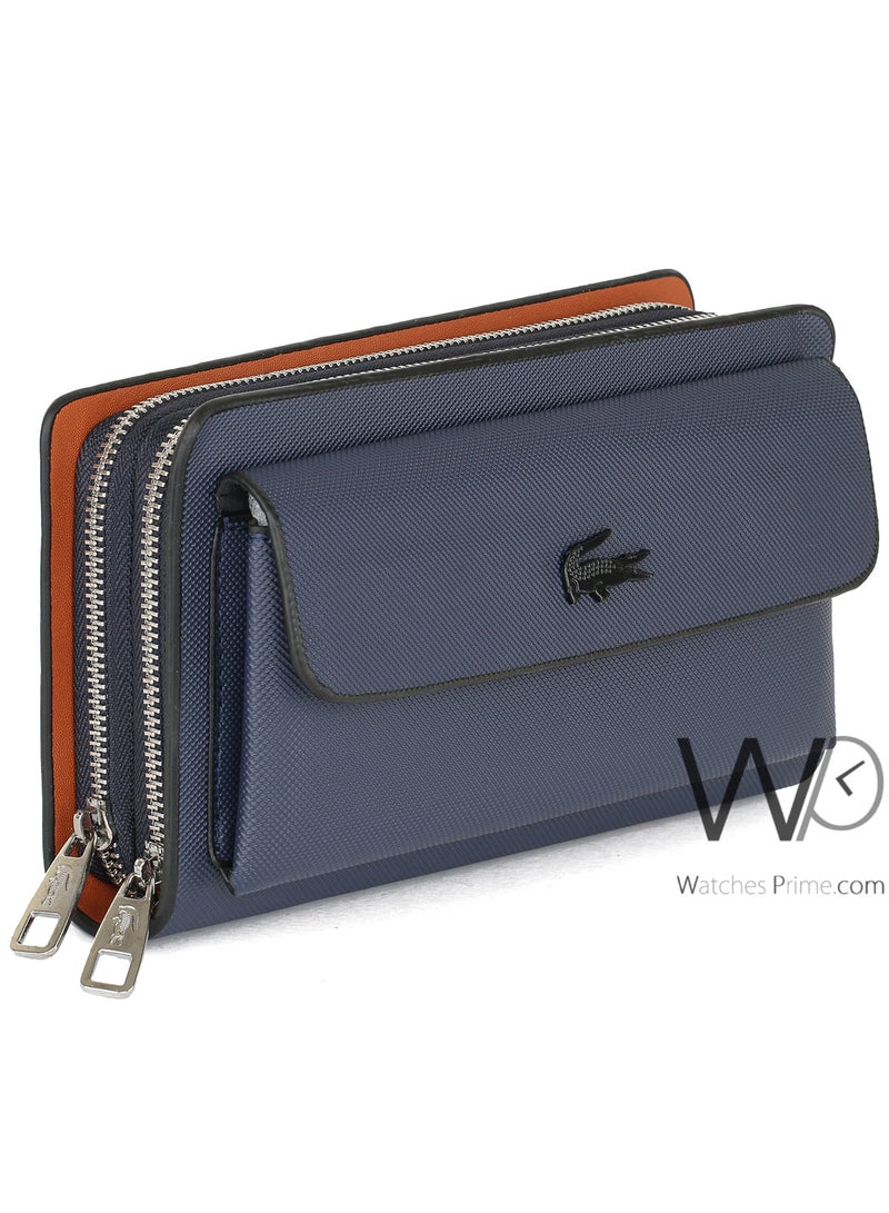 Lacoste Navy Blue Hand Men's Wallet - Image 5