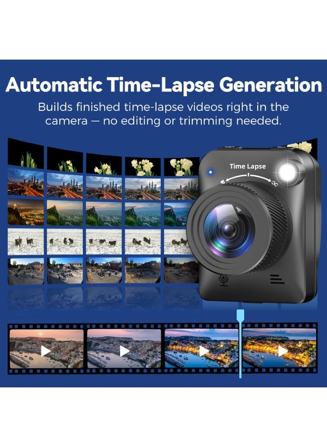 كاميرا Time Lapse بدقة 4K FHD للتصوير الخارجي، مقاومة للماء IP66، بطارية حتى 6 أشهر، كارت ذاكرة TF سعة 32GB، لتصوير البناء والطقس والنباتات - Image 3