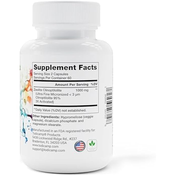 TODICAMP Zeolite Detox Sorbolit - Zeolite Binder Supplement for Full Body Detox - Gut Cleanse, Cellular and Liver Detox (120 Count (Pack of 1)) - Image 2