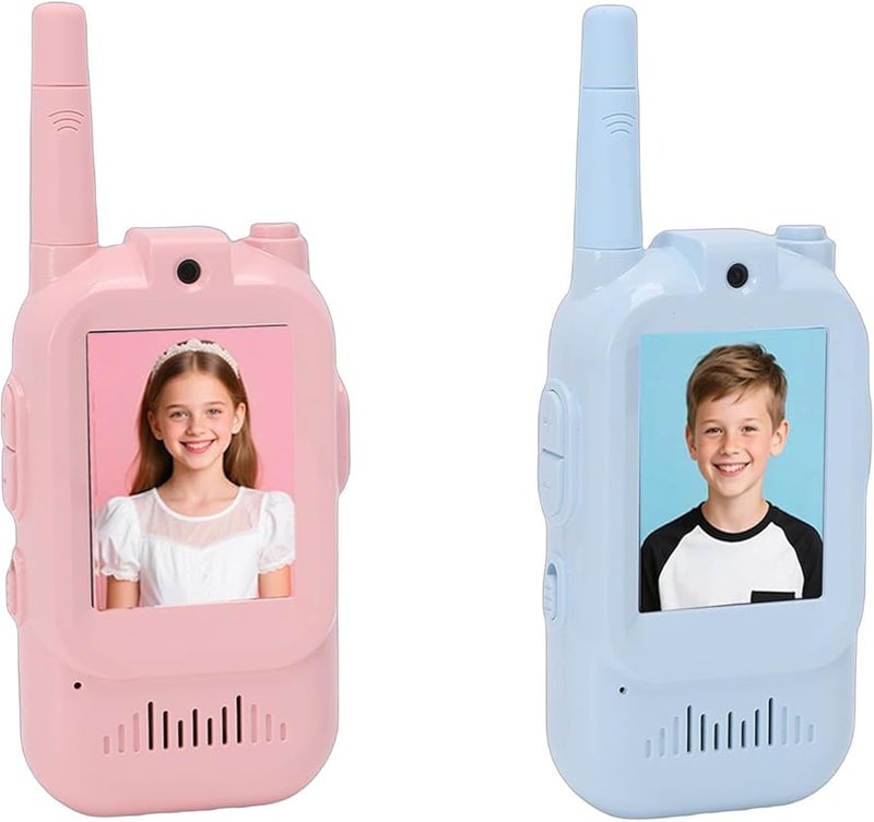 Vbestlife Kids Video Intercom Wireless Children Phone Blue Multiple Sound Modes - Image 2