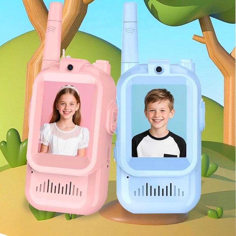 Vbestlife Kids Video Intercom Wireless Children Phone Blue Multiple Sound Modes - Image 4