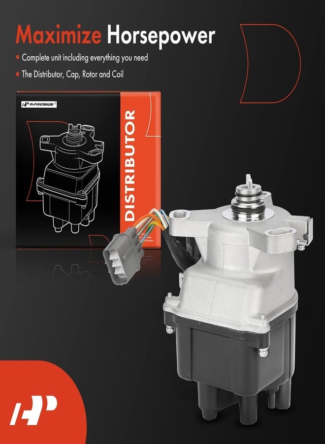 A-Premium Ignition Distributor with Cap and Rotor Compatible with Honda Civic CRX 1988 1989 1990 1991 1.5L - Image 3