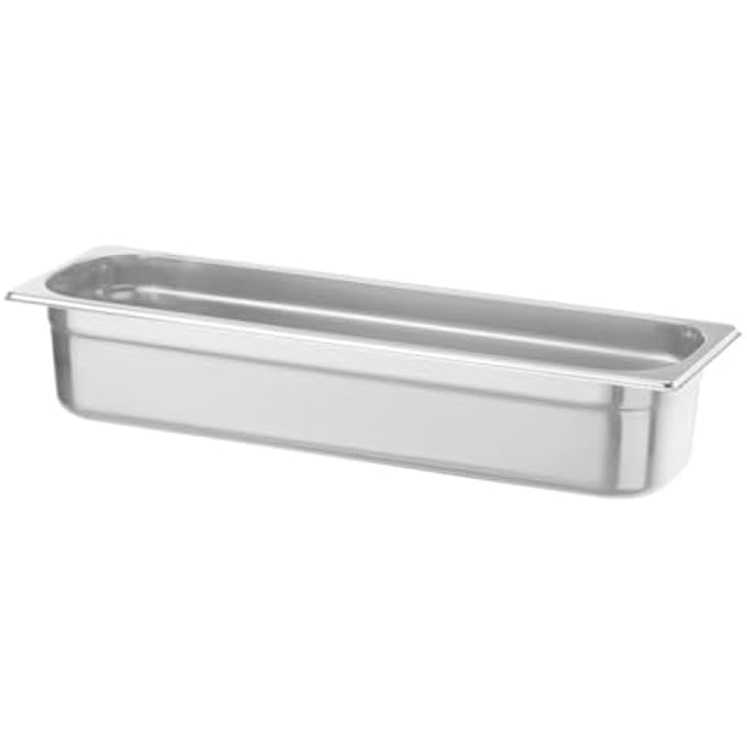 هندي المستلم Gn 24Contenedor GnApilableResistente A Temperaturas De 40 A 300Capto Para HornosCongeladoresCalientaplatosBao Mara58L530X162XH 100MmAcero Inoxable 1810 - Image 2