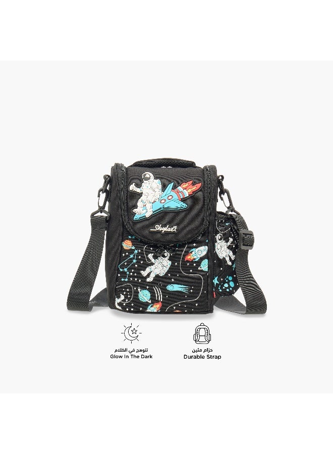 Skylar Astronaut Print Insulated Lunch Bag for Kids - Image 4