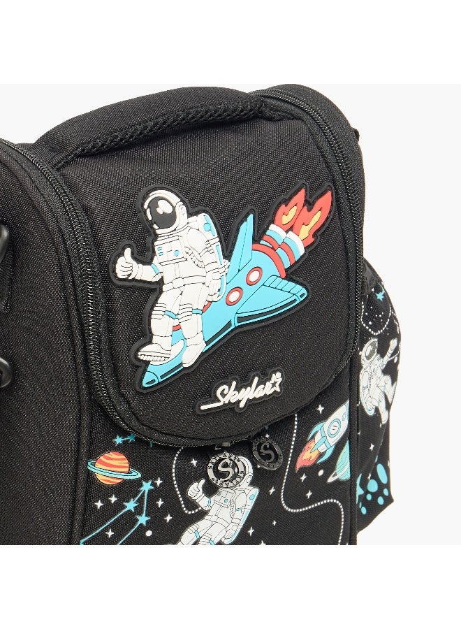 Skylar Astronaut Print Insulated Lunch Bag for Kids - Image 5