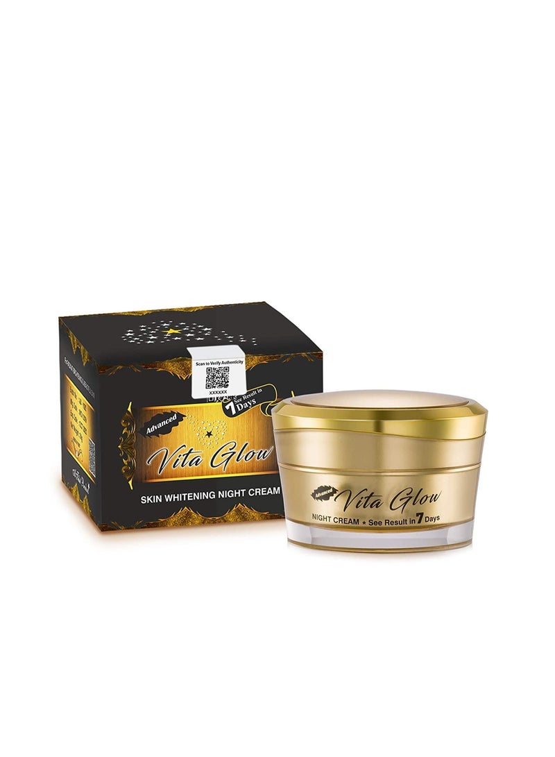 Vita Glow Achieve a Luminous Glow with Advanced Vita Glow Skin Whitening Night Cream – See Results in 7 Days