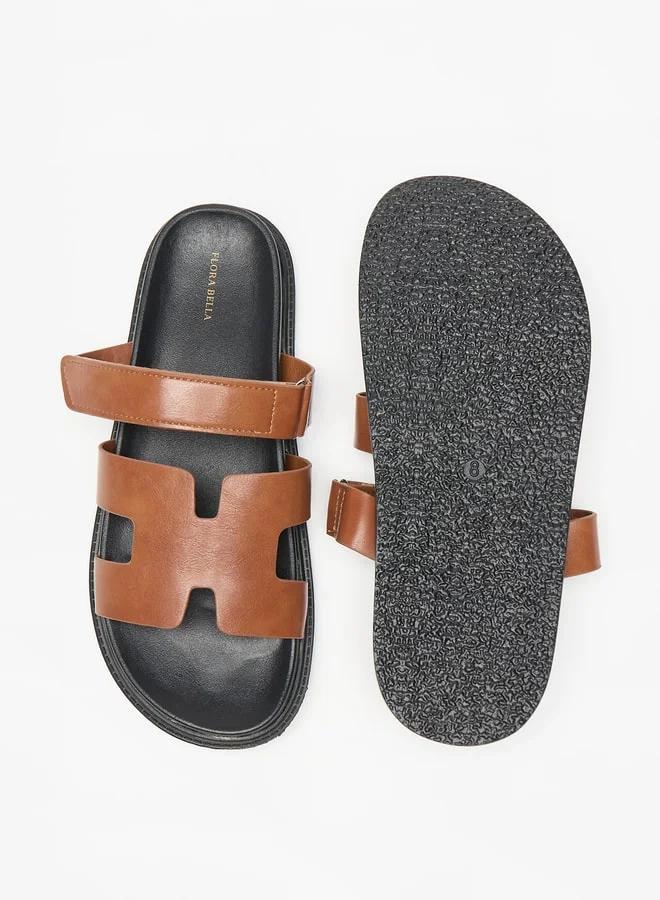 Flora Bella By Shoexpress Solid Slip-On Flat Sandals