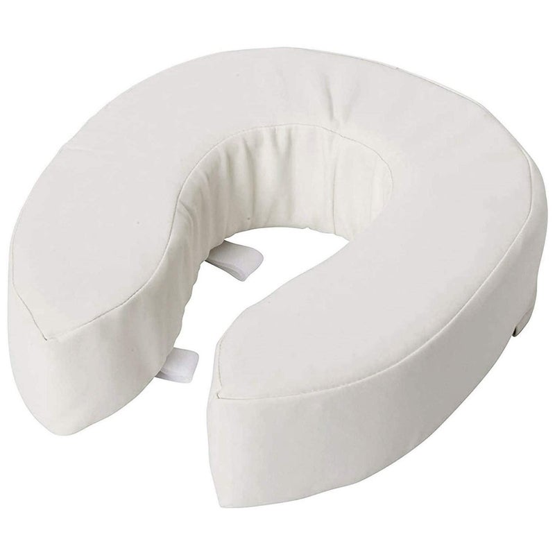 DMI Briggs Healthcare Vinyl Cushion Toilet Seat, 4"  - Image 1