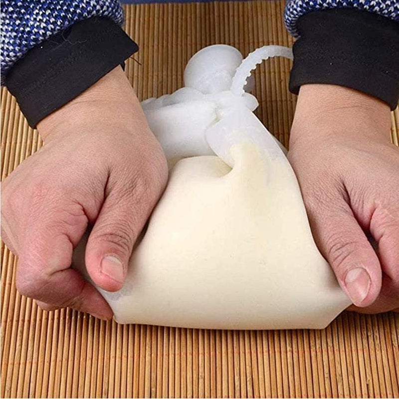 SIMESTICH SIMESTICH 1 Pcs Silicone Hair Bag Flour Mixing Bag Flour Mixer Bag kneading Dough Bag Kitchen Preservation Bag Cookie Dough Bread Baking pan Kitchen Supplies Biscuit Pastry White  - Image 5