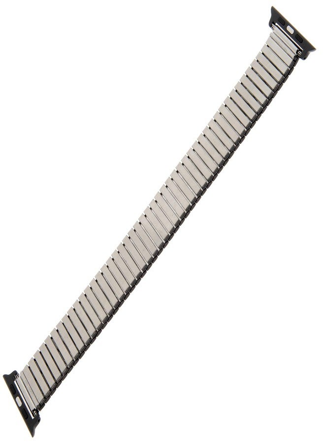 Gilden Extra Long Expansion Wide Stainless Steel Metal Watch Band 552W-SMART, fits Apple Apple Watch (Black, Fits 42, 44, 45mm) - Image 3