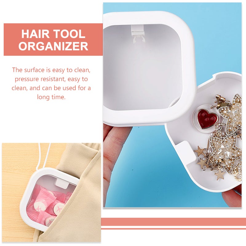 4pcs Hair Tie Organizers Portable Scrunchies Box Hair Clip Holder Visible Jewelry Case - Image 2