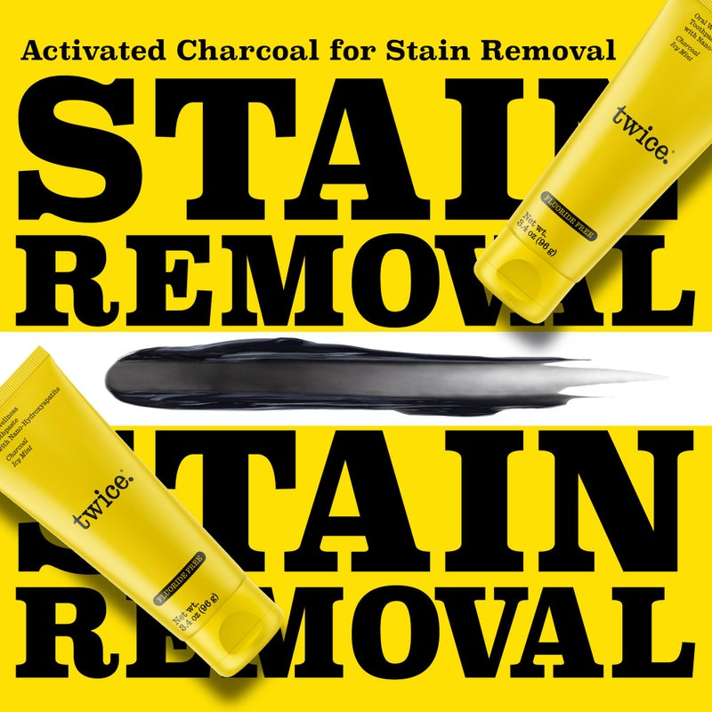 Twice Nano-Hydroxyapatite Toothpaste, Fluoride-Free - Helps Remineralize Teeth, Freshens Breath & Activated Charcoal for Teeth Whitening, ICY Mint - 3.4 oz, Pack of 3 - Image 5