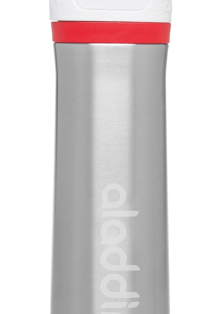 Aladdin Active Hydration Thermavac™ Stainless Steel Water Bottle 0.6L Red - Leakproof & Insulated - Image 1