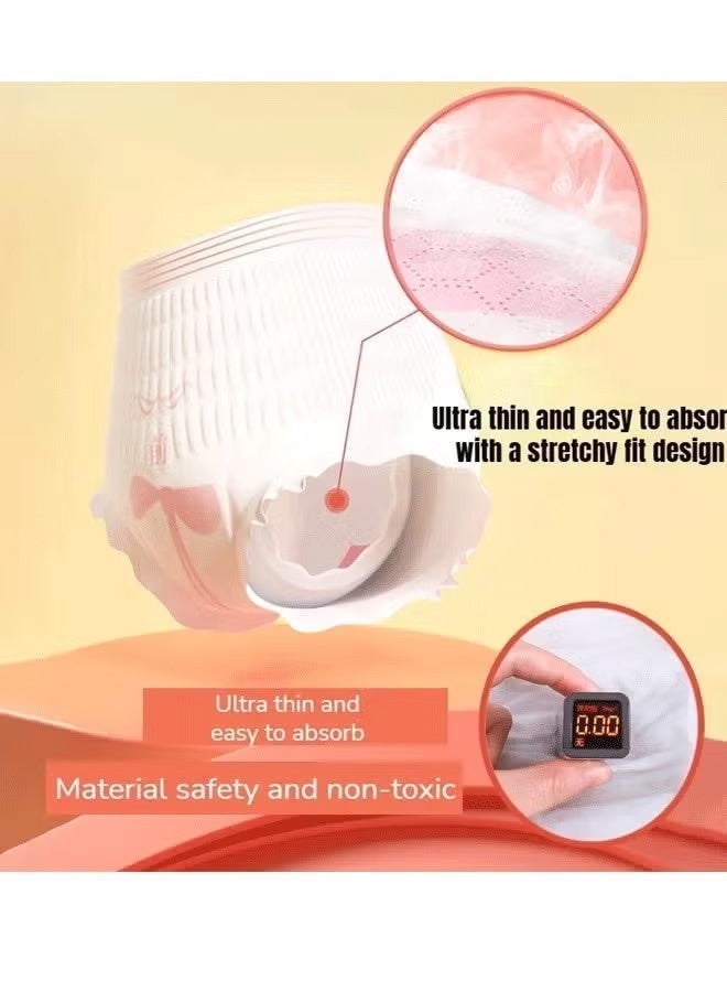 Berma Baby سراويل حيض للاستخدام مرة واحدة، عبوة من 5 قطع XL سراويل حيض رفيعة للغاية وجيدة التهوية، مقاس كبير ناعمة وصديقة للبشرة - Image 3