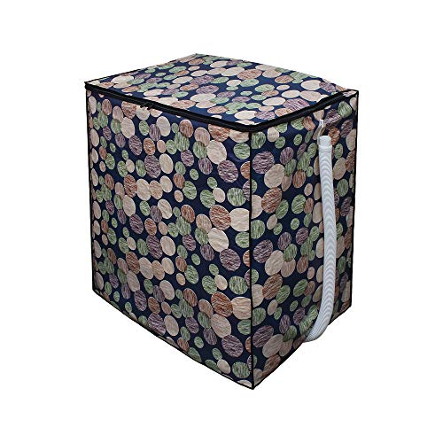 Lithara PVC Top Load Semi Automatic Washing Machine Cover for 7 Kg, 7.2 Kg, 7.5 Kg, 8 Kg | Size : 58.4 x 58.4 x 88.9 Cm | (Multicolor) - Image 3
