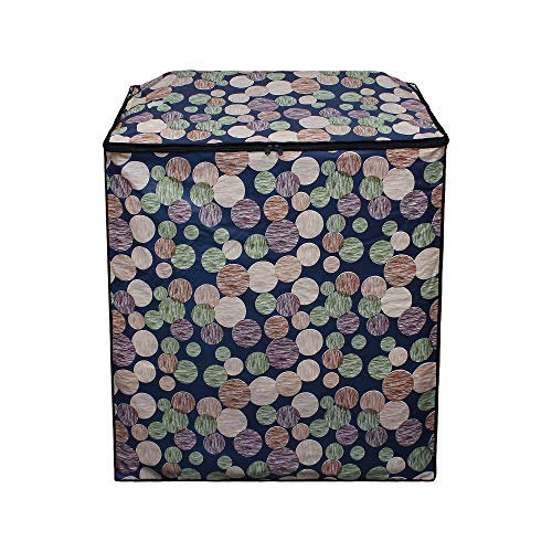 Lithara PVC Top Load Semi Automatic Washing Machine Cover for 7 Kg, 7.2 Kg, 7.5 Kg, 8 Kg | Size : 58.4 x 58.4 x 88.9 Cm | (Multicolor) - Image 4
