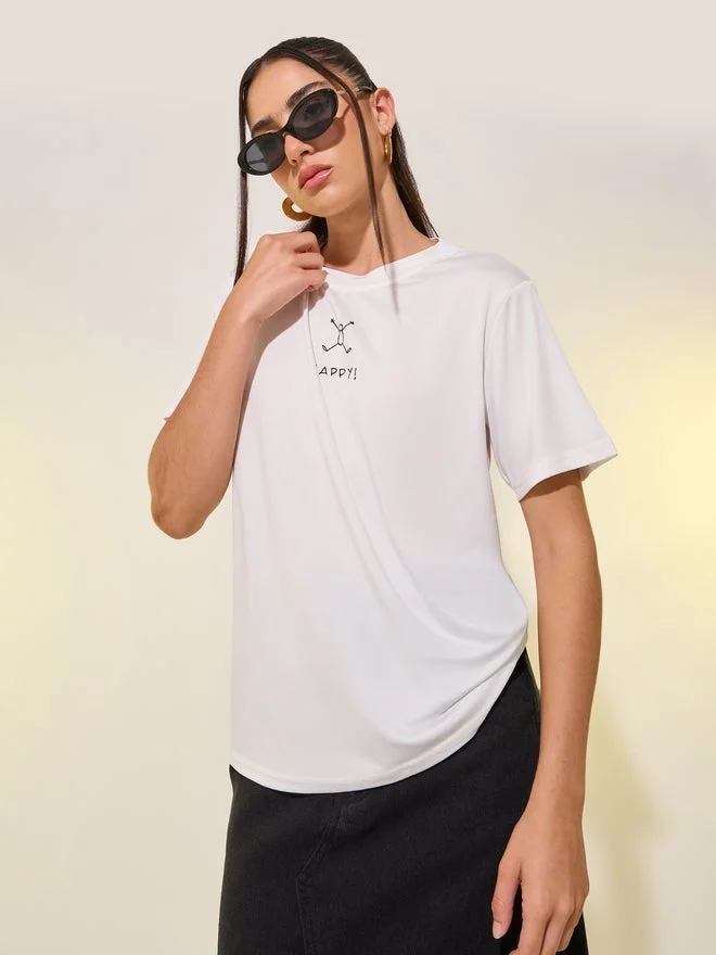Take Two Round Neck Graphic Print T-Shirt