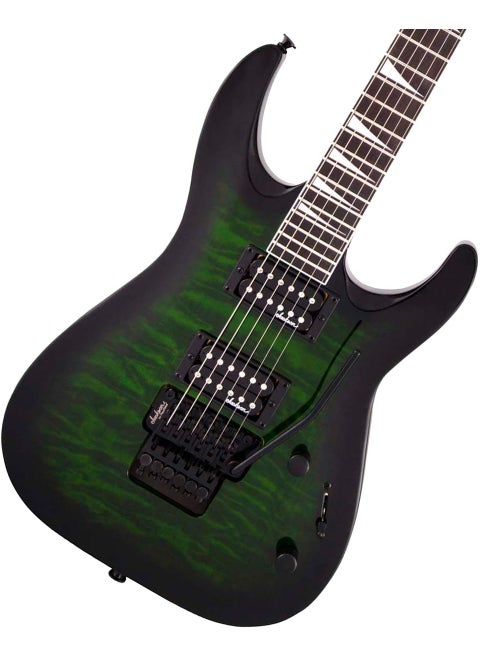 Jackson JS Series Dinky Arch Top JS32Q DKA 6String Electric Guitar with Dual Jackson HighOutput Humbucking Pickups RightHanded Transparent Green Burst