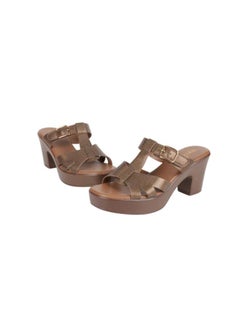 Michelle Morgan 092-2888 Michelle Morgan Ladies Block Heel Sandals 314RJ852 Coffee  - Image 3