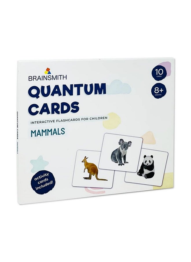 BRAINSMITH Brainsmith Quantum Flashcards, Mammals - Learning Flash Card Set 1 for Toddlers and Kids (8 months to 8 years) for Memory and Brain Development  - Image 1