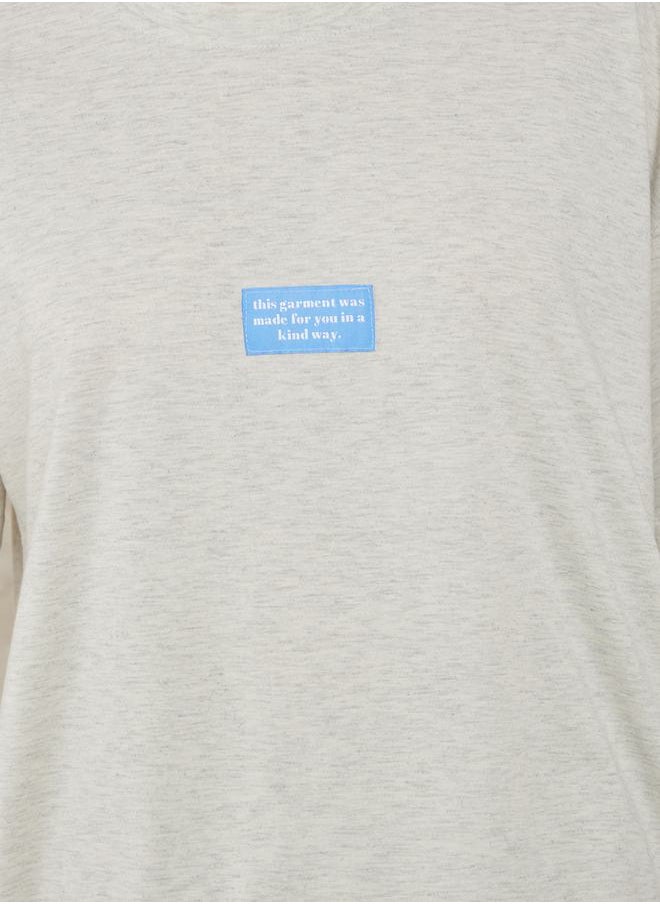 Styli - Drop Shoulder Patch Detail T-Shirt & Pyjama Set - Image 1