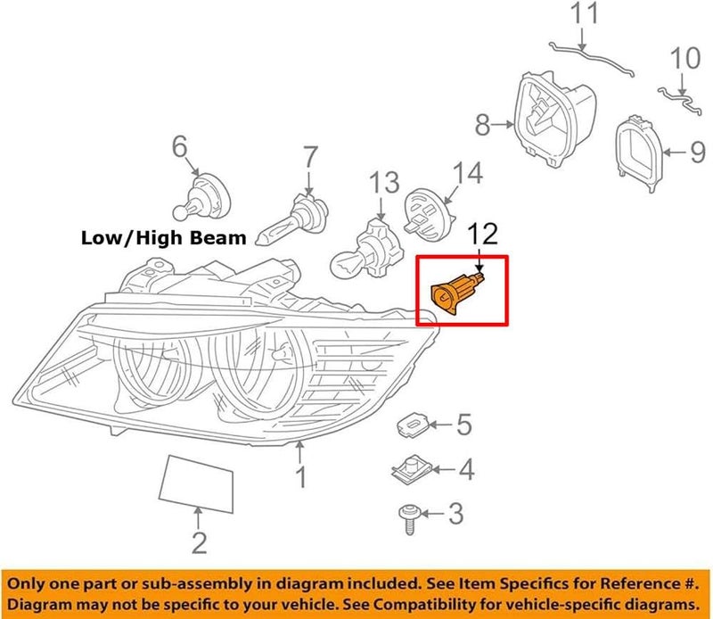 iJDMTOY مصابيح LED بيضاء iJDMTOY للعين الملائكية متوافقة مع BMW E90 E91 325i 330i قبل LCI، مدعومة بـ 2 قطعة 3W 7000K LED زينون بيضاء - Image 3