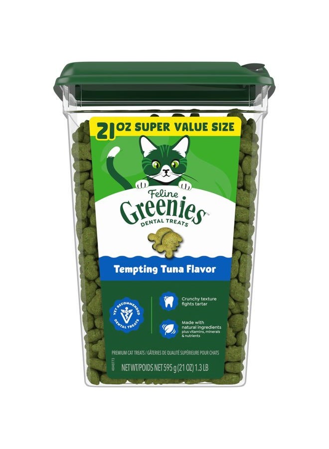 Greenies Feline Tempting Tuna Flavor Dental Cat Treats - Image 1