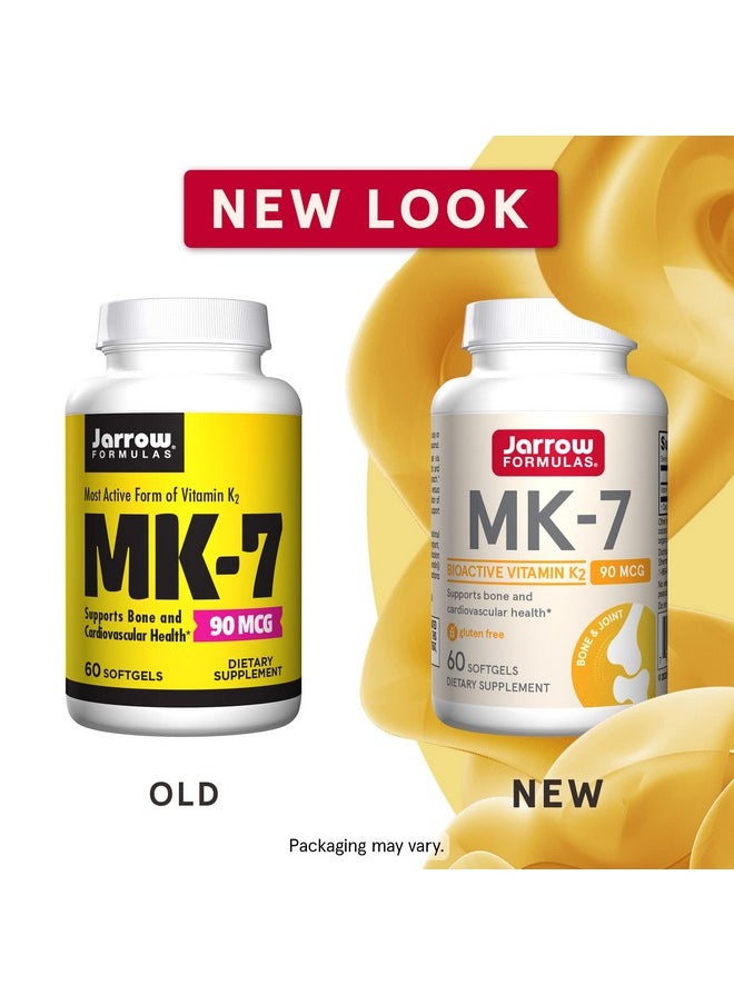 jarrow formulas Mk7 90 Mcg Bioactive Form Of Vitamin K2 60 Servings (Softgels) Support To Build Strong Bones & Cardiovascular Health Dietary Supplement Gluten Free  - Image 3
